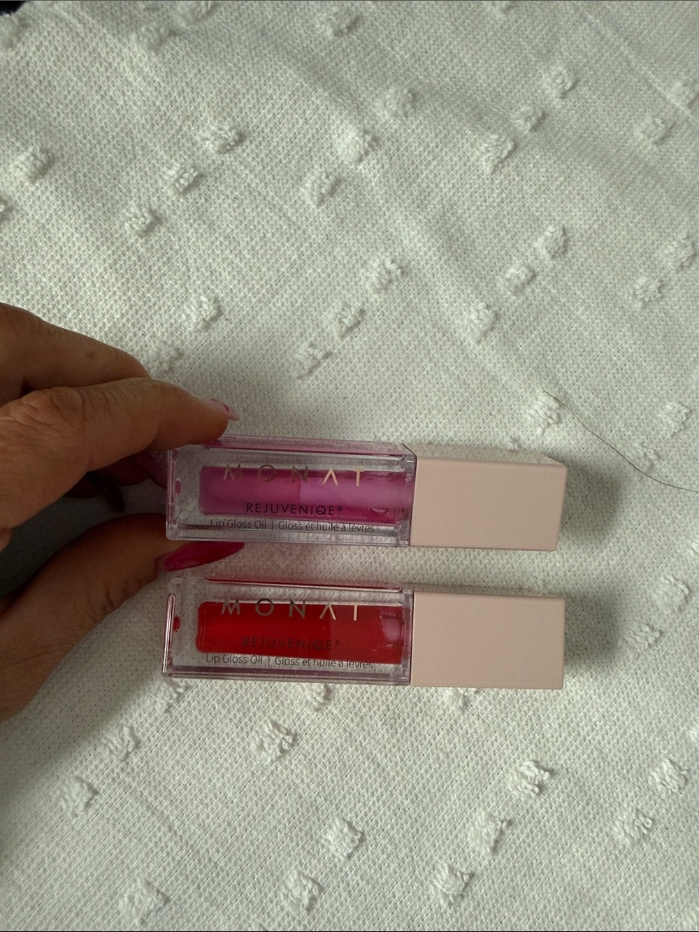 Rejuvenique Lip Gloss Duo - Pink & Red